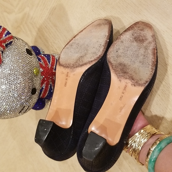 Vintage Salvatore Ferragamo Dark Blue Heels - Picture 9 of 13